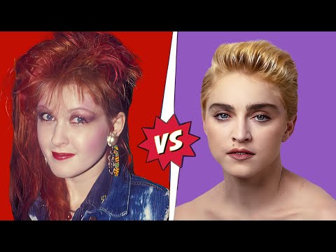 Cyndi Lauper vs Madonna - Through the Years (1983- 2025...) #madonna #cyndilauper #80smusic #morph