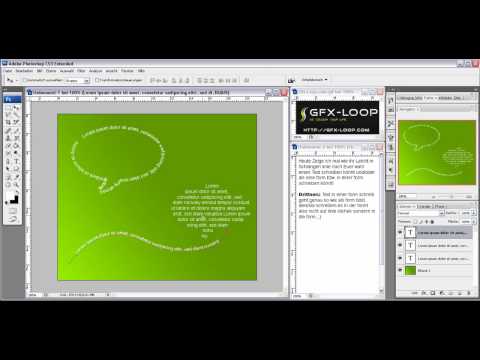 TEXT MIT FORM - Photoshop Tutorial [German / Deutsch]