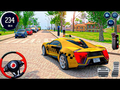 Pro City Taxi Driver Simulator 3D: Lykan Hypersport car City Driving as a Taxi - android gameplay