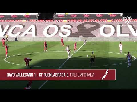Resumen Rayo Vallecano 1-0 CF Fuenlabrada (Pretemporada 2020-21)