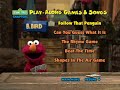 Gameplay 1229 Sesame Street Play Along Games Songs DVD Menu 295
