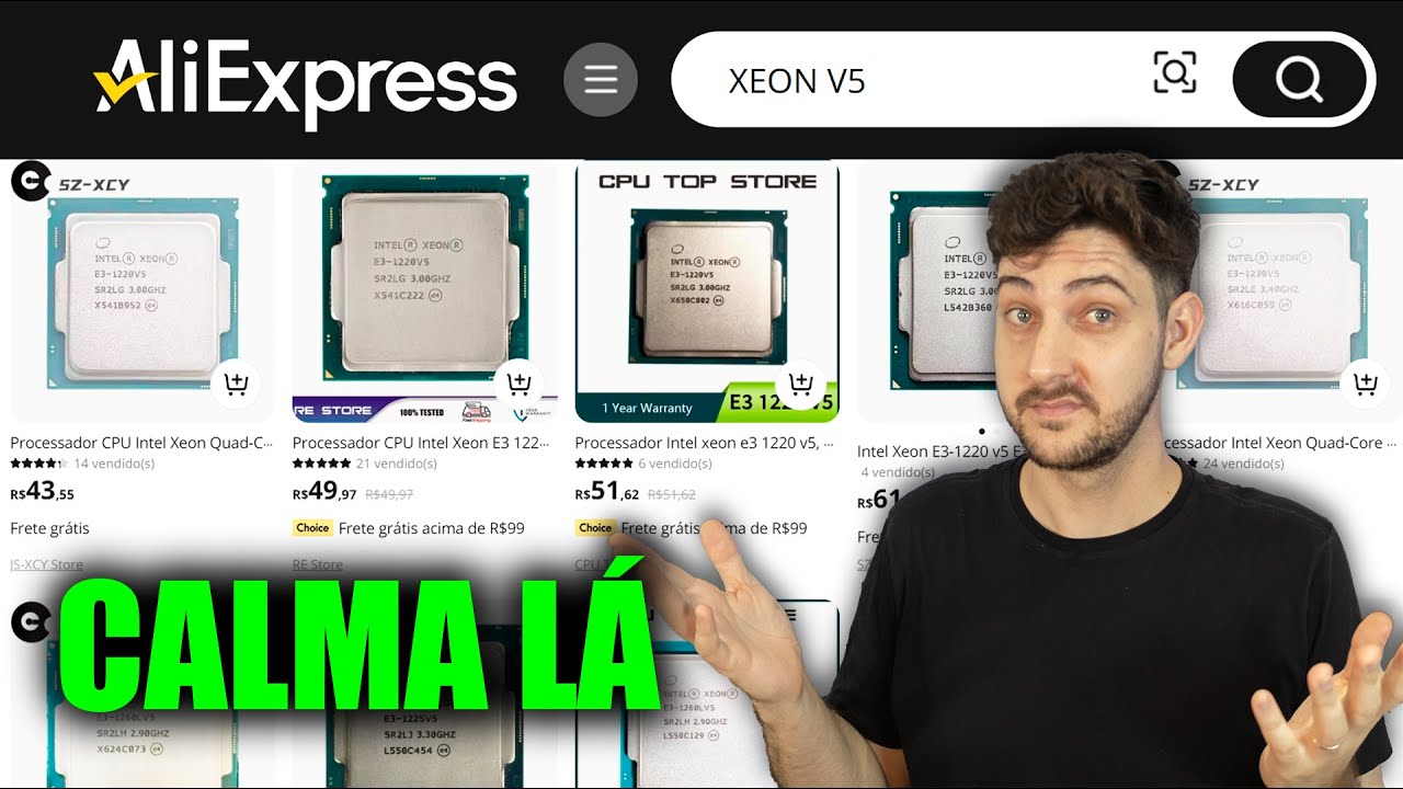 SURGIRAM OS "NOVOS" XEONS V5 NO ALIEXPRESS, E SÃO BONS EM UM CASO!