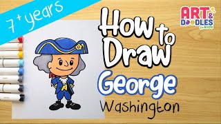 How to Draw GEORGE WASHINGTON | Step by step