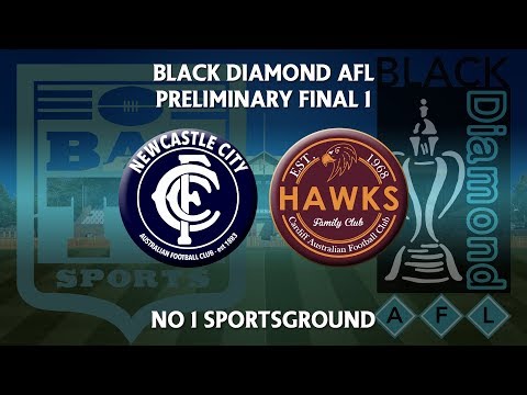 2018 Black Diamond AFL Cup Preliminary Final 1 - Newcastle City Blues v Cardiff Hawks
