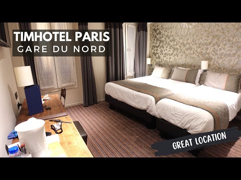 TimHotel Paris Hotel next to Gare Du Nord Station – Room Tour
