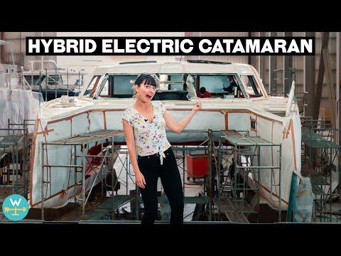 BUILDING HYBRID ELECTRIC CATAMARANS (HH Factory Tour)