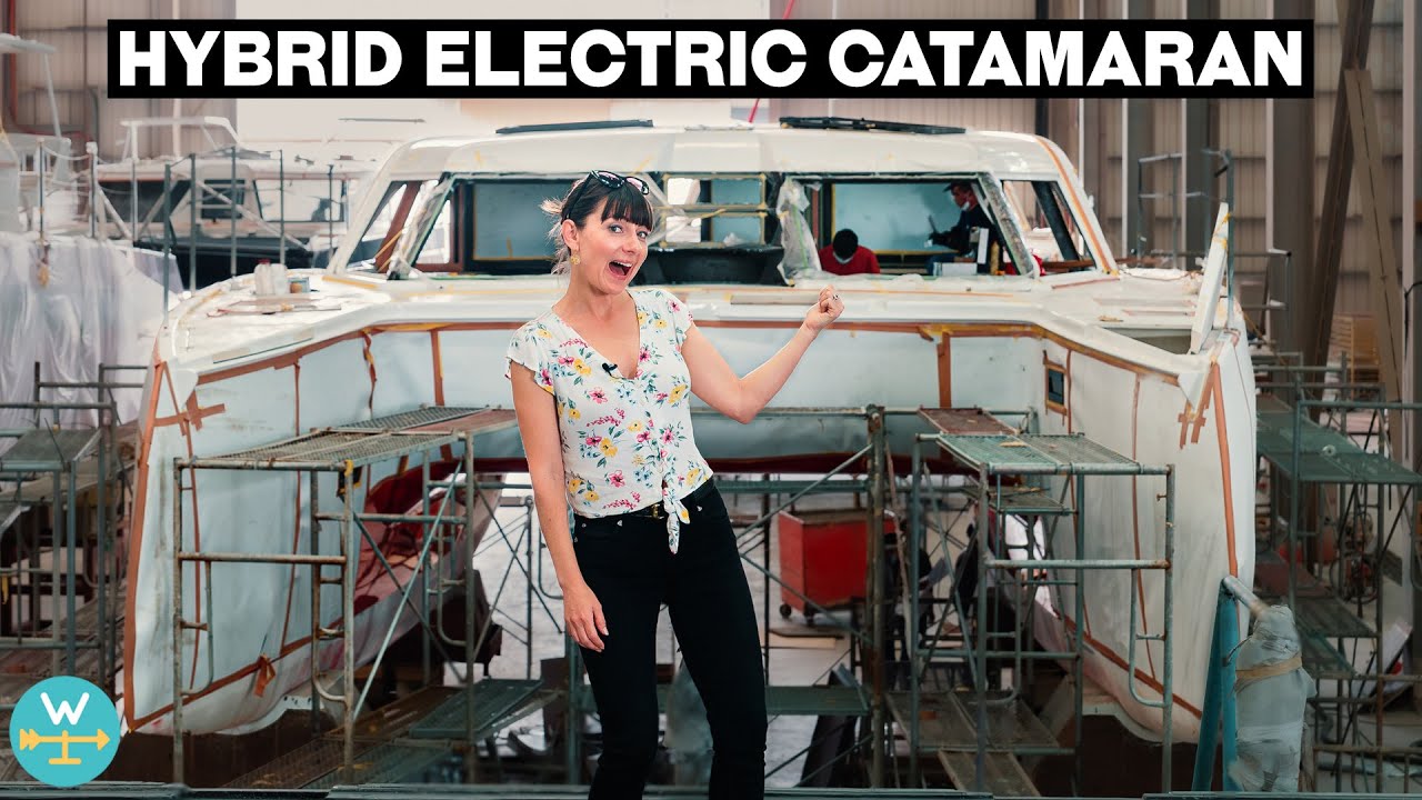BUILDING HYBRID ELECTRIC CATAMARANS (HH Factory Tour)