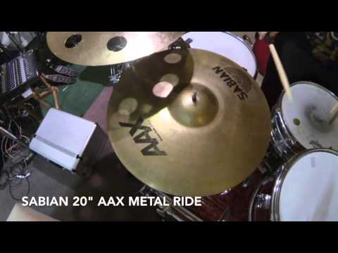 Sabian Ride-Cymbal Comparison (HH Rock Ride, HH Ride, AAX Metal Ride, Tremor)