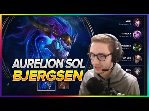 652. Bjergsen Aurelion Sol vs Ahri Mid - Patch 8.9 Season 8 - BJERGSEN STREAM