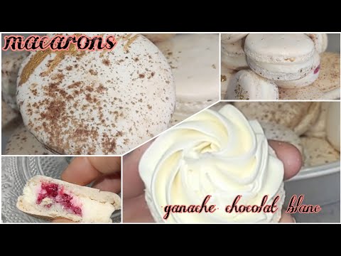 تحضيرات لعيد ميلادي🎊macarons بكل أسراره👌ganache chocolat blanc الرائعة و السهلة#macaron   #ganache