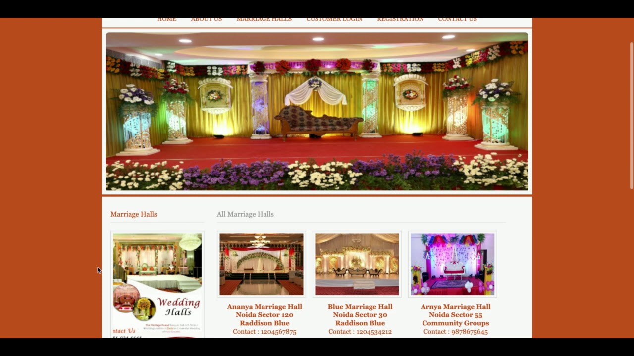 Marriage Hall Booking System | Java JSP Servlet Project Tutorial | Java JSP CRUD Project