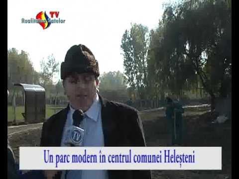 (VIDEO) Parc modern in centrul comunei Helesteni