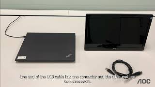 AOC (E1659FWU) 15.6" USB 3.0 Portable HD LED Monitor (Open Box)