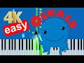 Oswald Theme Song Slow Medium Piano Tutorial 4K
