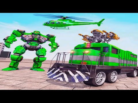 Real Train Robot Car Helicopter Transforming Games 2021 - Android Gameplay