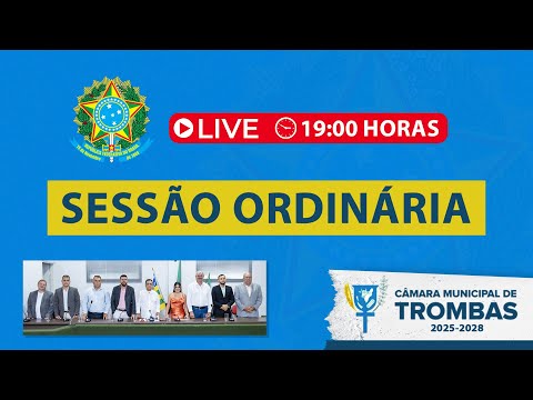 Sessão Ordinária da Câmara Municipal de Trombas Goiás (21-10-2025)