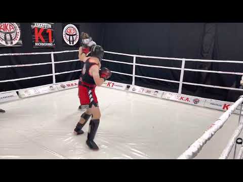WKA Amateur English Lightweight Title ( K1-Light ) : Gabriel Johnson vs Liam Dilley - Round 1.