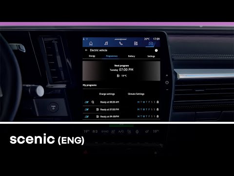 scheduling charging and comfort - Scenic E-Tech electric - Renault