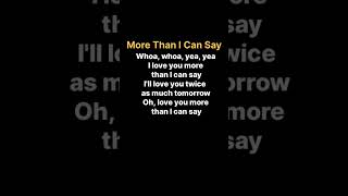 More Than I Can Say(Verse1)Lyrics~Leo Sayer#music #80smusic#trendingshorts#lyrics#shorts#songlyrics