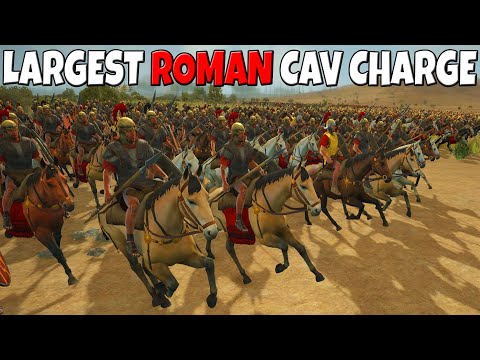 Largest ROMAN CAVALRY Invasion EVER! - Total War: Rome II Battle Simulator