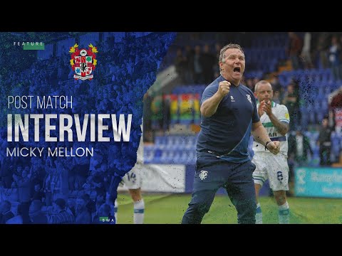 Post Match | Micky Mellon (Walsall)