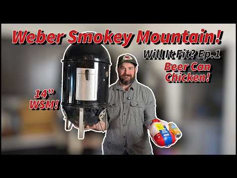 Beer Can Chicken on the Weber Smokey Mountain 14" (Does It Fit? Ep1. Cook Guide)