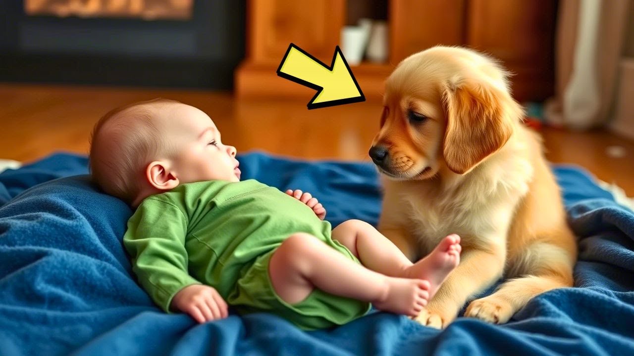 6-Month-Old Paralyzed Baby Asleep, What the Puppy Did Next Will Leave You in Awe—A Miracle!