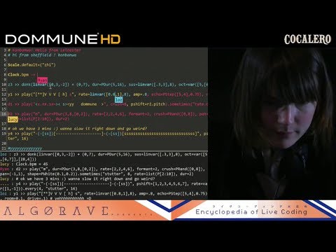 DOMMUNE Tokyo - live coding performances - algorave tokyo x yorkshire