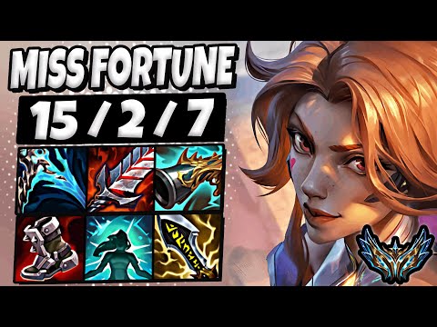 Miss Fortune vs Yunara [ ADC ] Korea Challenger 1464 LP | Patch 25.21 ✅
