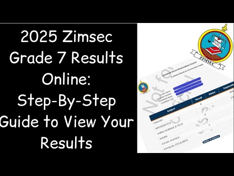 2025 Zimsec Grade 7 Results Online: Step-By-Step Guide to View ResultsSimple English with Anna