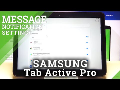 How to Personalize Notifications – Messages on SAMSUNG Galaxy Tab Active Pro