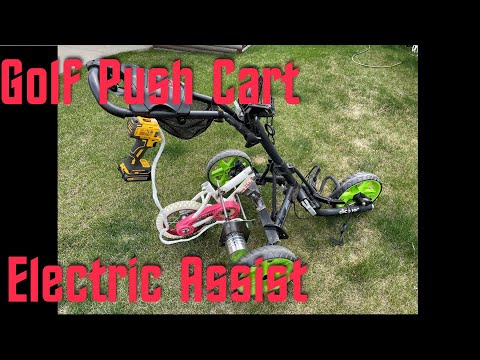 DIY Golf Push Cart Electric Assist - Using A Cordless Drill