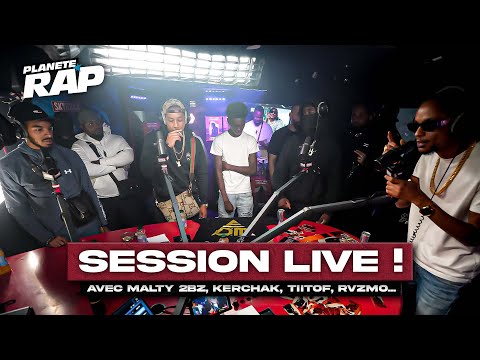 SESSION FREESTYLE avec Kerchak, Tiitof, LeoStayTrill, Rvzmo, Evil P, Latop & Reyel Ay ! #PlanèteRap