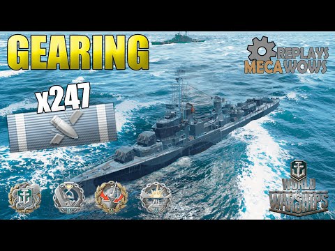 Destroyer Gearing Fire STORM on Map Hotspot | World of Warships