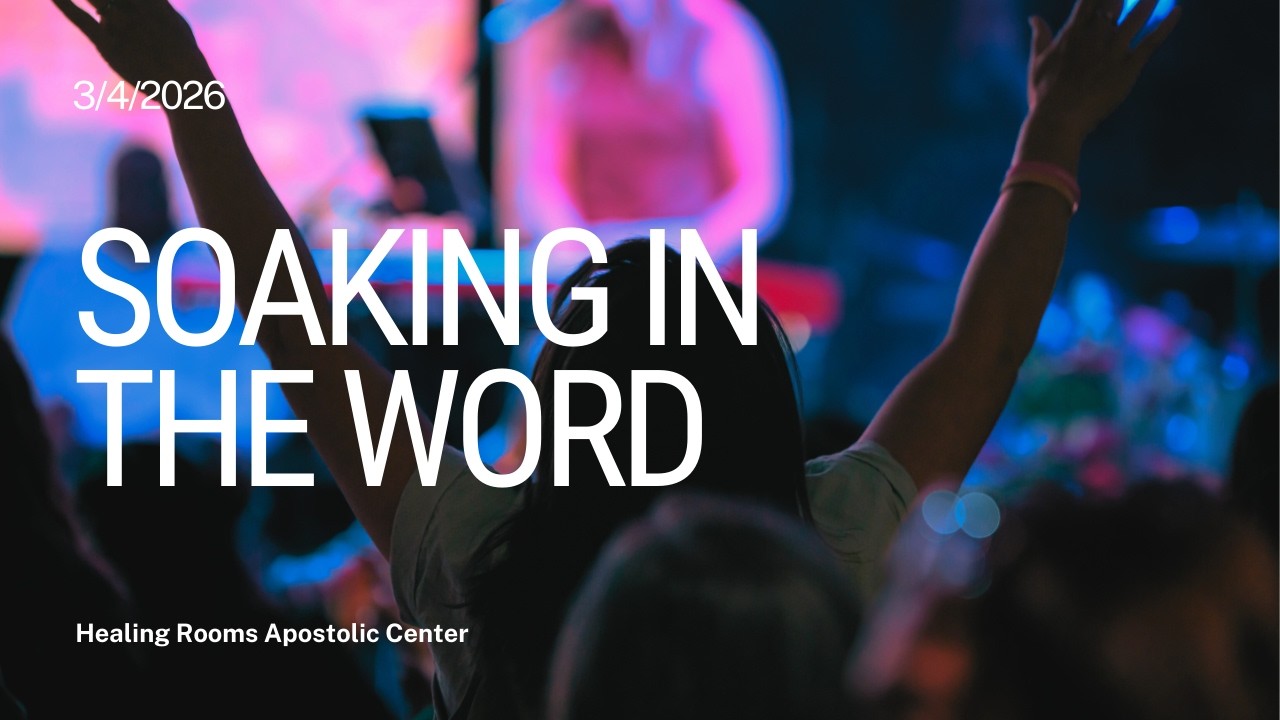 Soaking in God's Word 