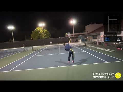 Mens ntrp 3.5 singles tennis match