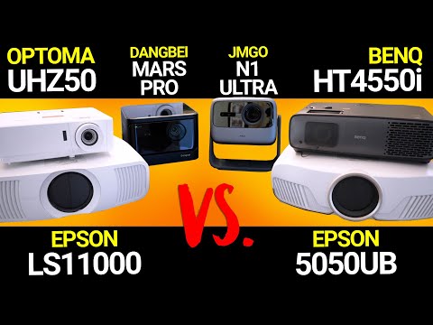 2023 PREMIUM Home Theater Projector Comparison.  BENQ HT4550i, Epson LS11000, Optoma UHZ50