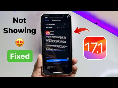 iOS 17.1 new update not showing on iPhone - Fixed