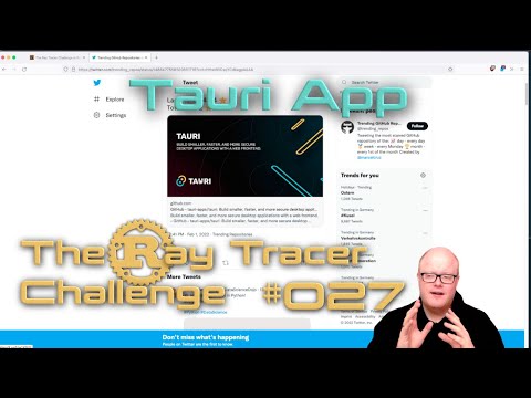 The Ray Tracer Challenge - 027 - Tauri App