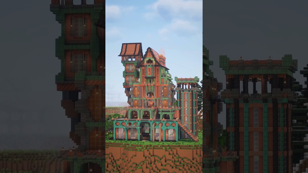 Steampunk Castle Minecraft #shorts