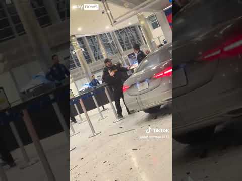 Car crashes into Detroit airport