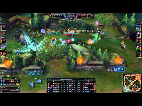 SKT T1 Faker - Ahri vs Twisted Fate Mid Lane - KR LOL SoloQ