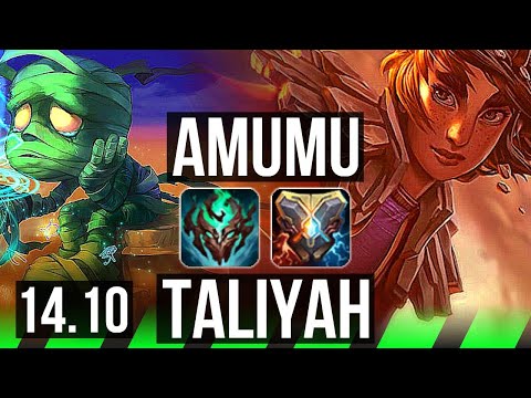 AMUMU vs TALIYAH (JGL) | Rank 3 Amumu, 3/1/11 | KR Grandmaster | 14.10