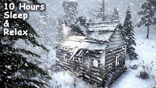 Living in a mysterious cozy hut during a grand snow storm. Winter in Sweden for sleeping