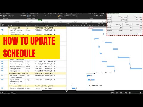So aktualisieren Sie den Projektfortschritt