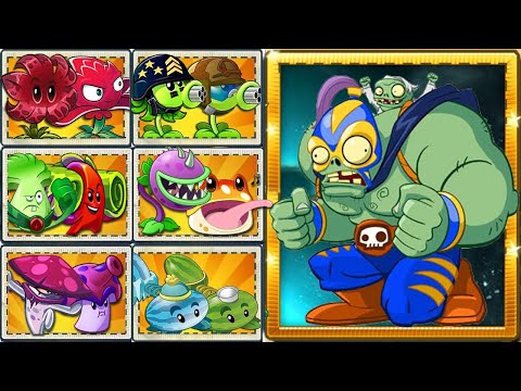 PvZ 2 Random Best Pair Team Plants Vs Hero Smash Gargantuar LEVEL 10 - Who Will Win?