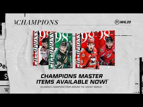 NEW NHL 20 CHAMPIONS EVENT & MASTER ICON PULL