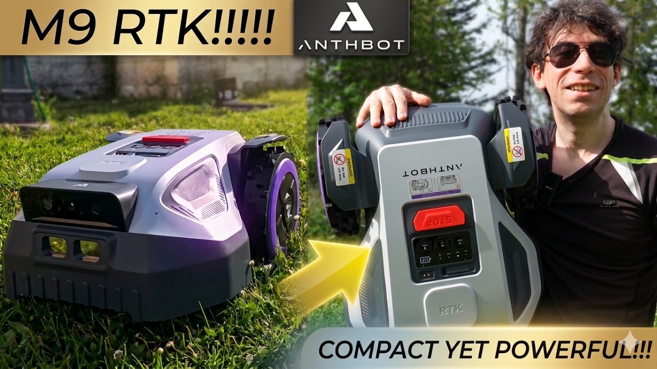 Nach dem LiDAR-Modell steht heute der ANTHBOT M9 im Test. Dank Full-Band-RTK-Navigation eignet er sich ideal für Gärten mit freier Sicht zum Himmel.
