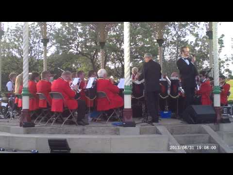 Tyldesley Brass Band at wigan proms with Tom Barber Redmore singing Haven't Met You Yet