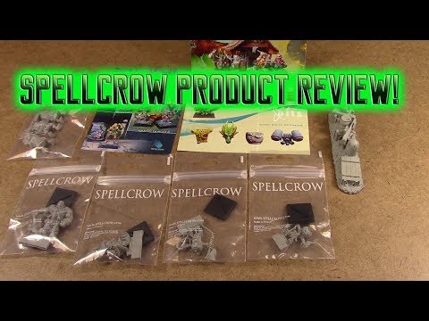 Spellcrow Product Review Video! Dyniaq models, Conversion bits, terrain, and more!